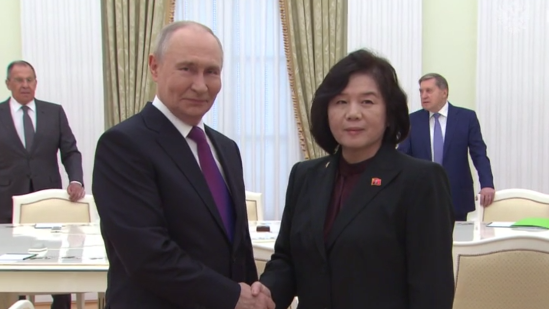 普京会见朝鲜外相崔善姬
